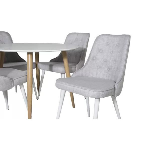 Dining Set Plaza with chairs Velvet Deluxe