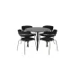 Dining Set Plaza with chairs Arrow